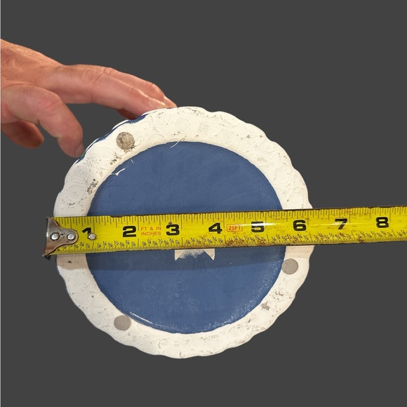 💥 PRICE DROP EUC Beautiful Ceramic Blue • White Vase - Picture 3 of 4